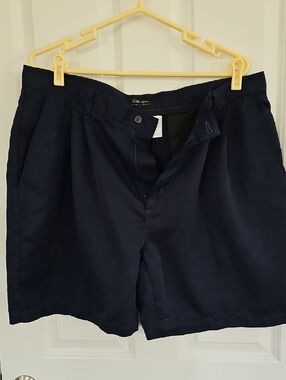 2/$15 Walter Hagen Dark Navy Flat-Front Men's Shorts